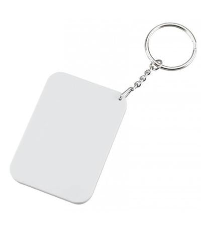Plastic Blank Square Key Chain