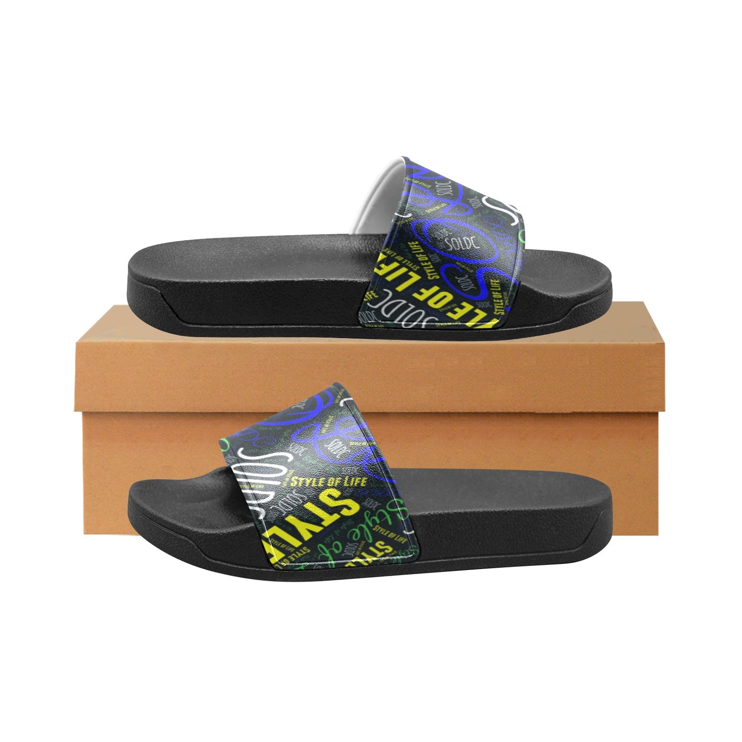 SOLDC SLIDE (kids) Kids' Slide Sandals (Model 057)