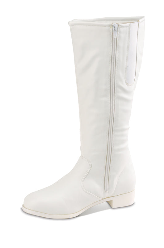 DALLAS KNEE HIGH BOOTs WHITE